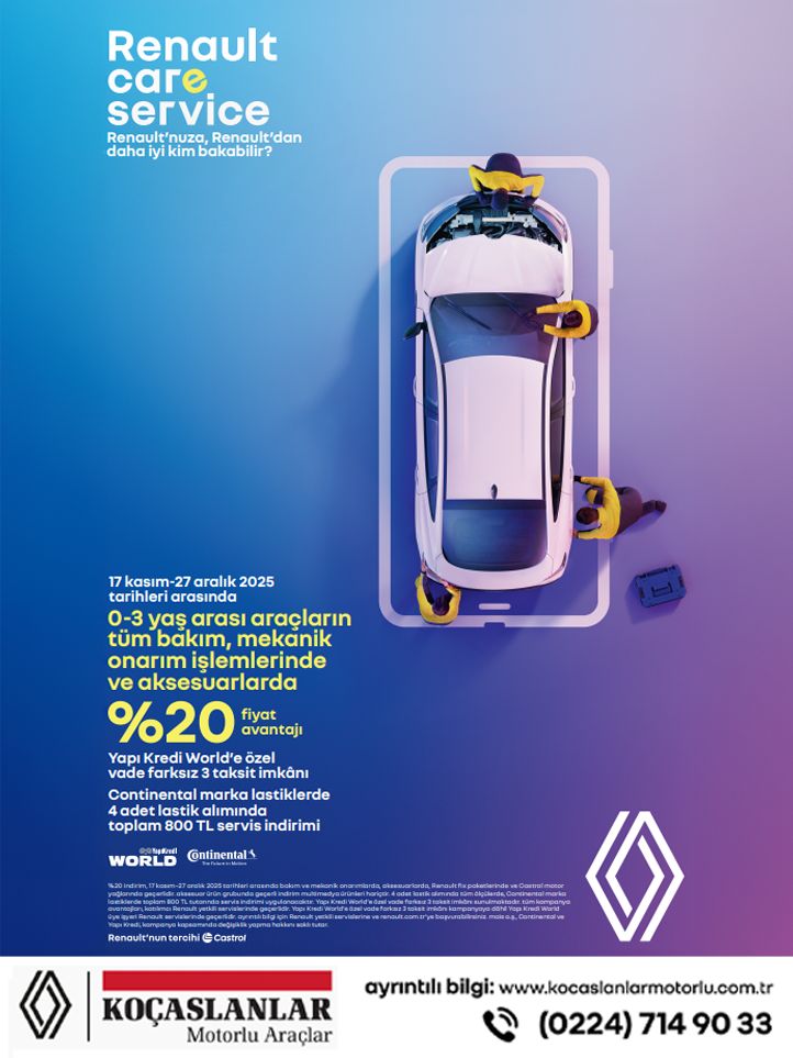 Renault’nuzun bakım zamanı geldi!